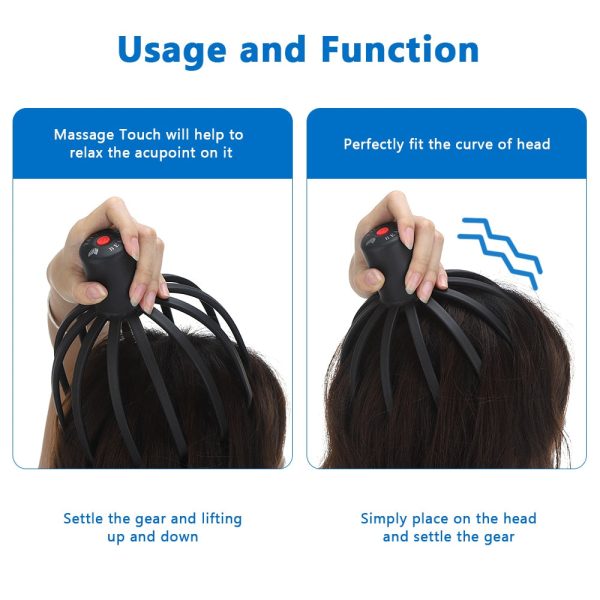 Vibrating head massager